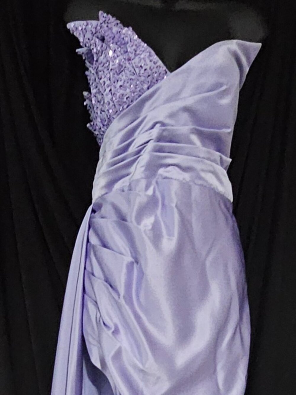 Lavender Beaded Formal Dress, Size 14